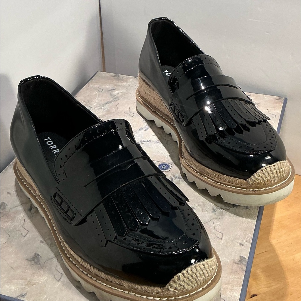 Torrid Black Patent Vegan Leather Loafers